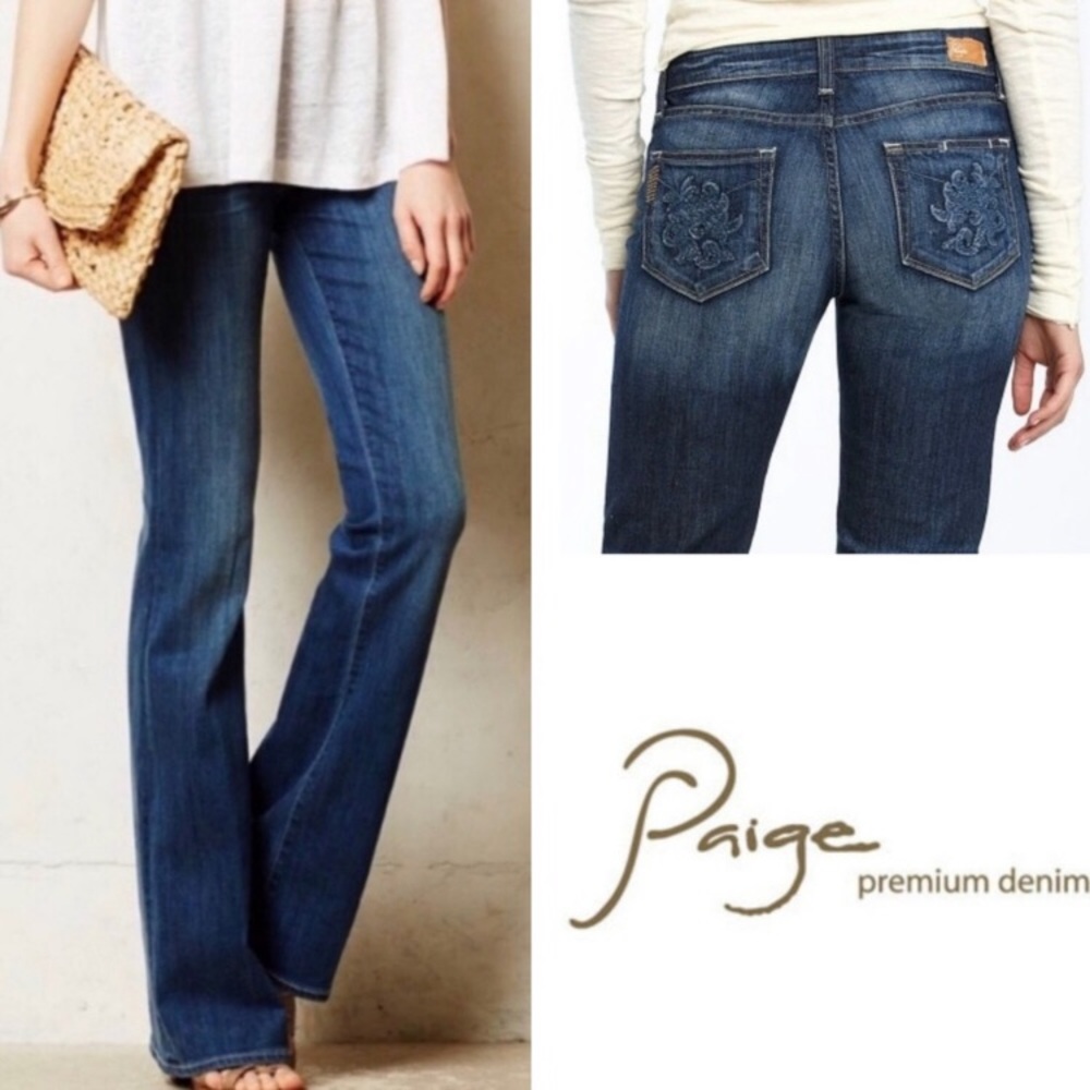 Paige Hollywood Hills Boot Cut Classic Rise Jeans